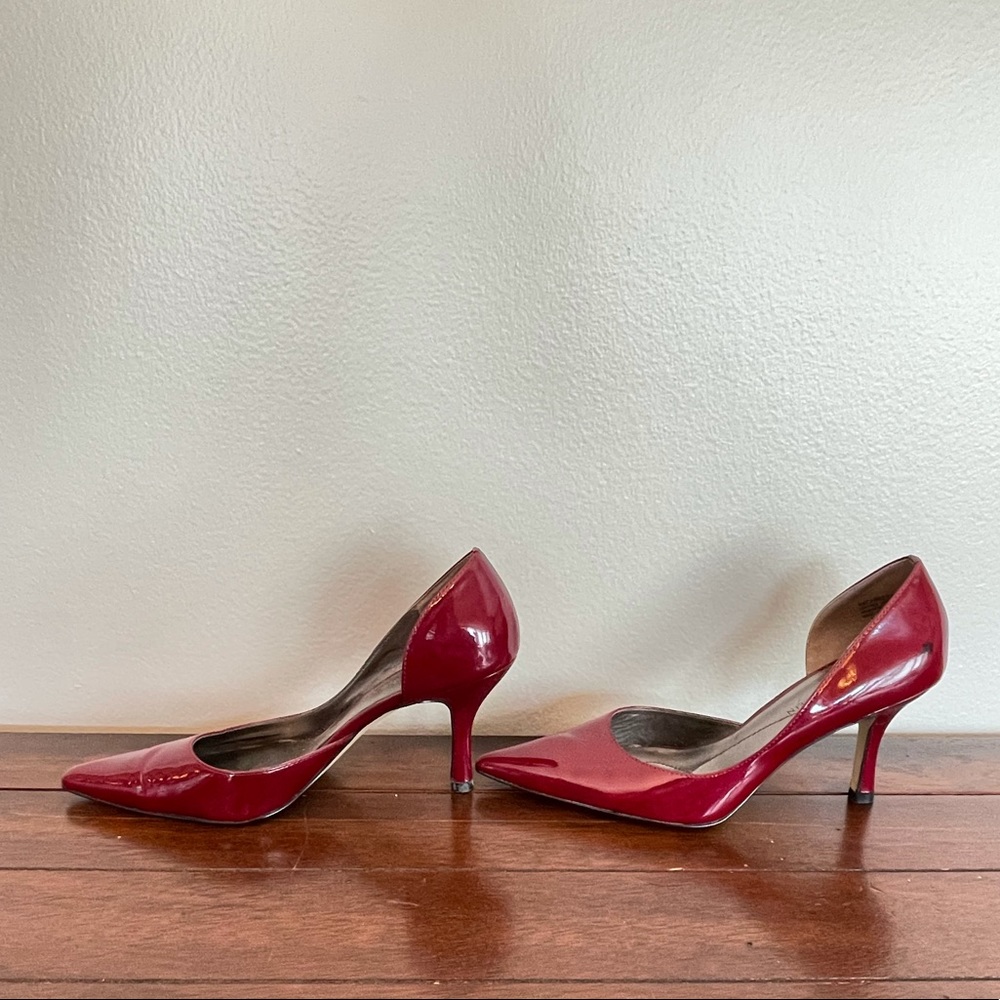 Anne Klein Patent Red Heels